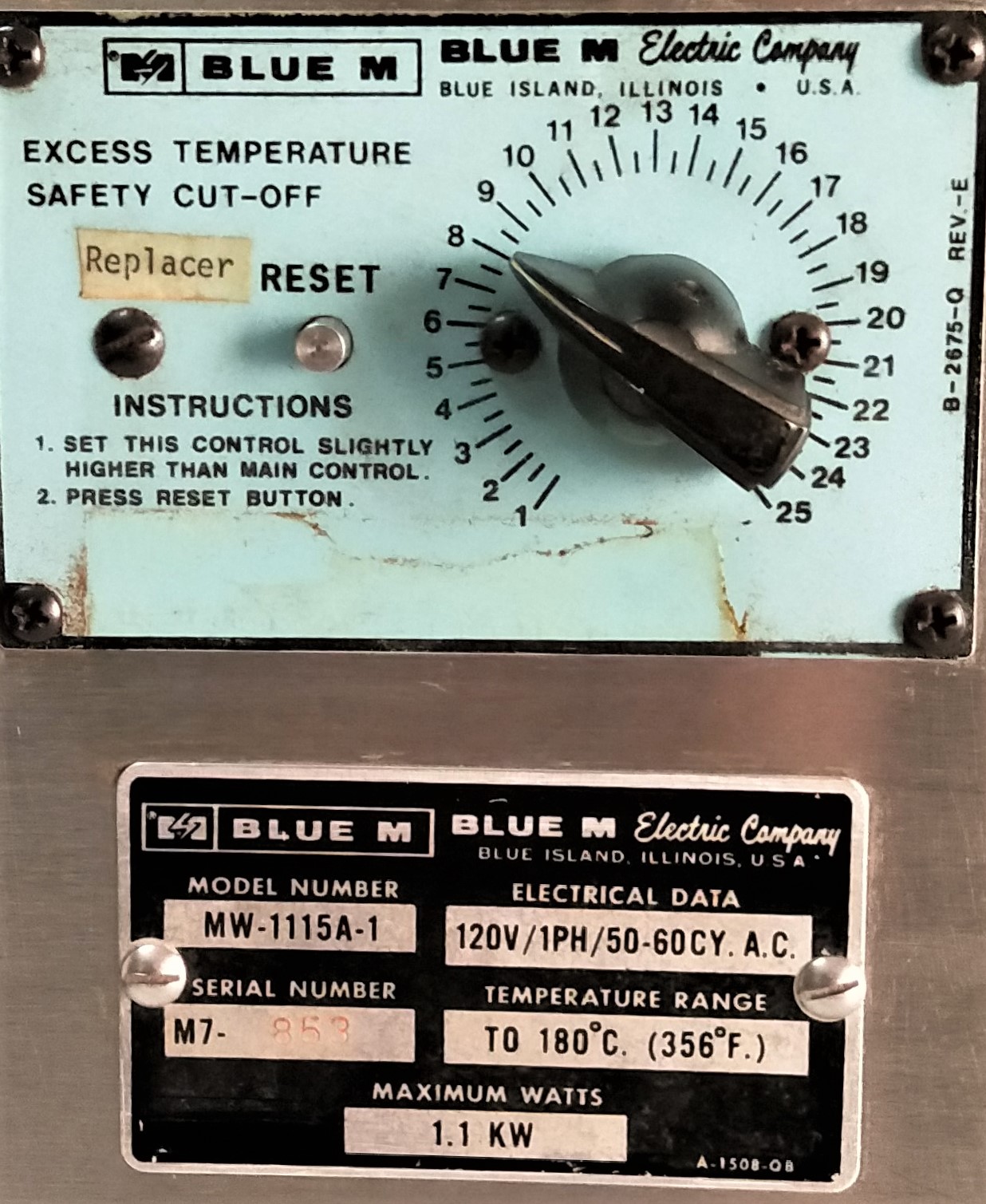 Used Blue-M MagniWhirl MW-1115A-1 Shaking Bath