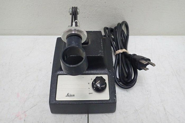 Used Leica Cat. No. 31-35-28 Microscope Light Illuminator Transformer with Stand
