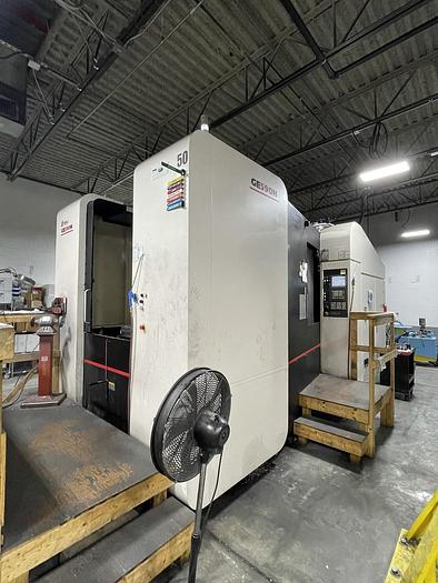 Used 2014 ENSHU GE590H 4-AXIS 630MM HORIZONTAL MACHINING CENTER