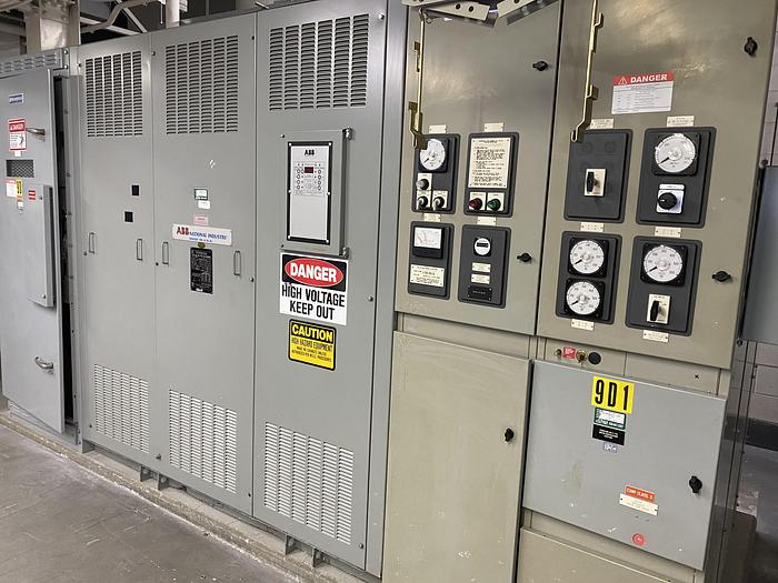 Used ABB DRY TYPE TRANSFORMER 500/667 KVA W/ BREAKERS AND DISCONNECT SWITCH