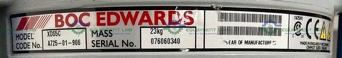 Used Boc Edwards XDS5C Dry Scroll Vacuum Pump w/ Only 553 Hours
