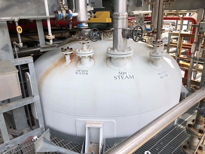 Used Used Plant Maintenance Service Corp Tank approximately 5,000 gallon 316L stainless steel vertical tank