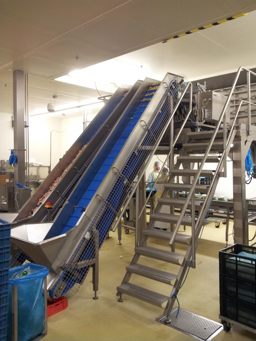 Used Newtec 14 channel weighing line