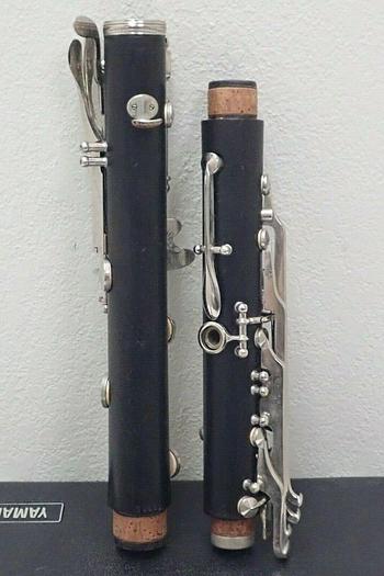 Used Vintage Unnumbered Plain Normandy France Wood Clarinet Serial #19566 w/ Case