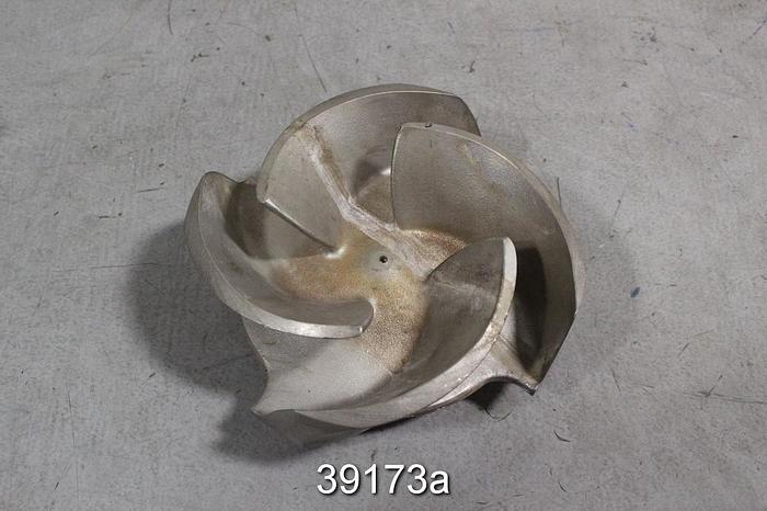 Used Goulds 3196 3x4x8 Pump Impeller, 4-Vane, SST, 53813 #39173