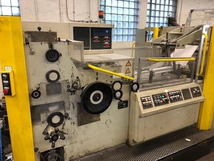Used 1991 Holweg RS25 with in line 3 col flexo - flat & satchel paper bag making machine