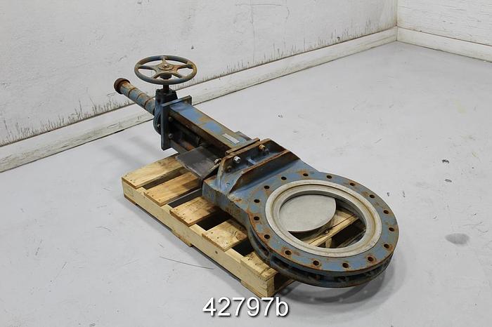 Used Dezurik 16" Hand Operated Knife Gate Valve #42797