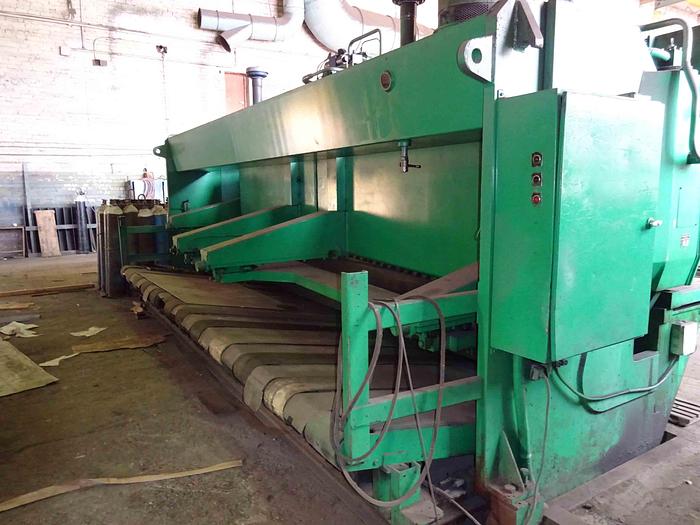 Used 1980 Scharringhausen HSTO 10/6100(Germany) Hydraulic Guillotine Shear