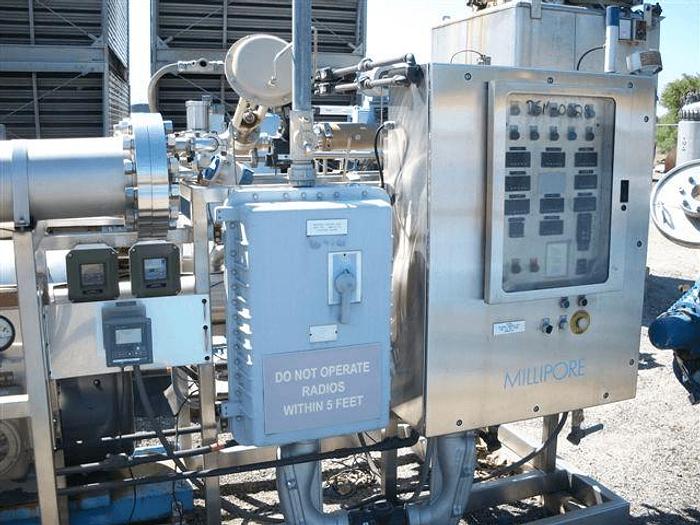 Used 1200 SQ. FT. MILLIPORE PRO-8/4 XP PROCESS REVERSE OSMOSIS SYSTEM – 316 S/S