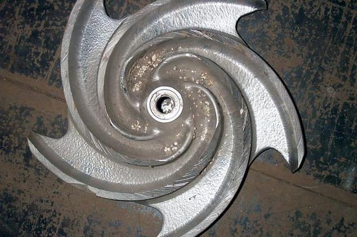 Used Goulds 3175 Impeller, 15.25", 5-Vane, Casting No.: 57568 (For 4x10x18 Pump) #21930