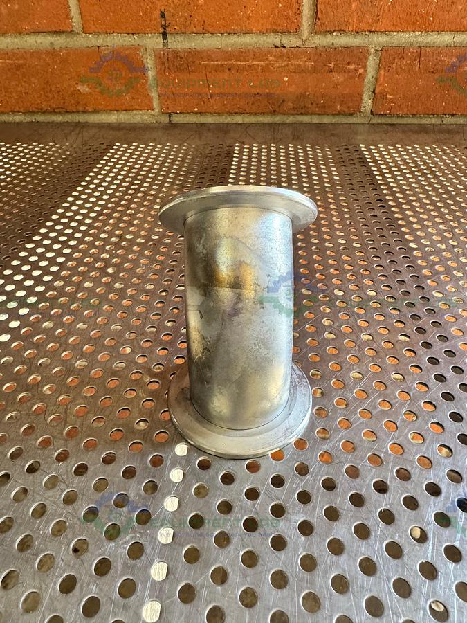 Used Stainless Steel 45 Degree KF 50 Elbow Nipple Vacuum Fitting