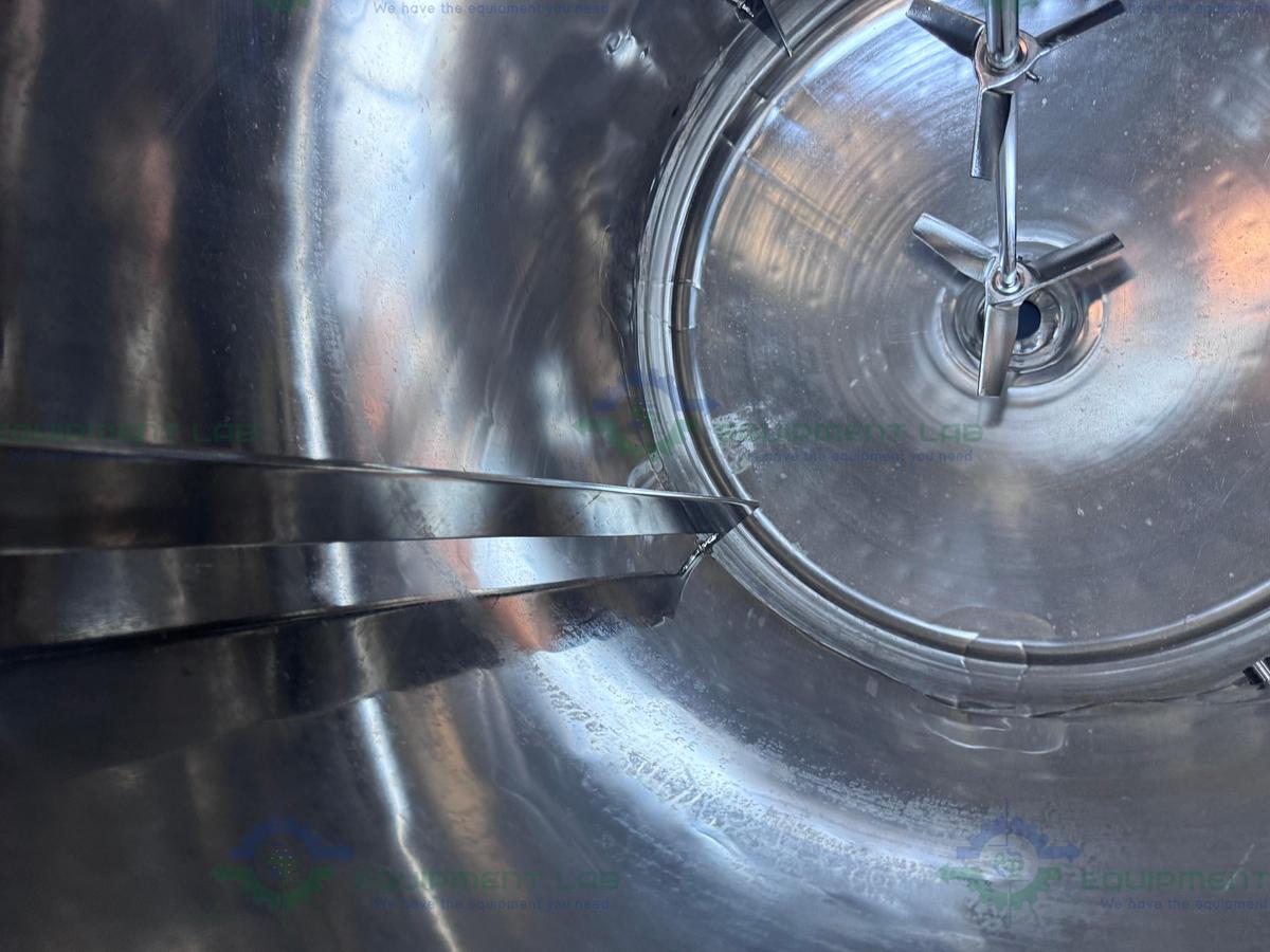 Used Precision Stainless 600 Liter Stainless Steel Jacketed Reactor 50 PSI