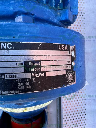 Used Tri Clover PRRED3 Rotary Lobe Pump w/ 1 HP Motor, 1" Sanitary Fitting