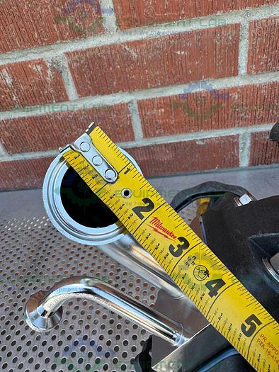 Used 4 ITT Pure Flo Stainless Steel Diaphragm Valve w/ 1/2" - 1 1/2 Sanitary Fittings