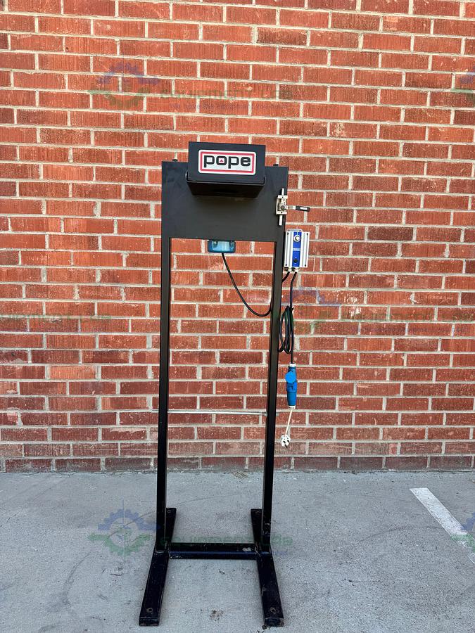 for parts or not working Pope Scientific Wiped Film Evaporator Frame w/ Graham 8050-50 Motor 1/2 HP