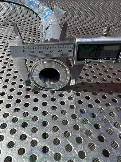 Used Alfa Laval PCS25 ELAFLEX Universal Hose Polypal Clean 60" w/ 1" Sanitary Fitting