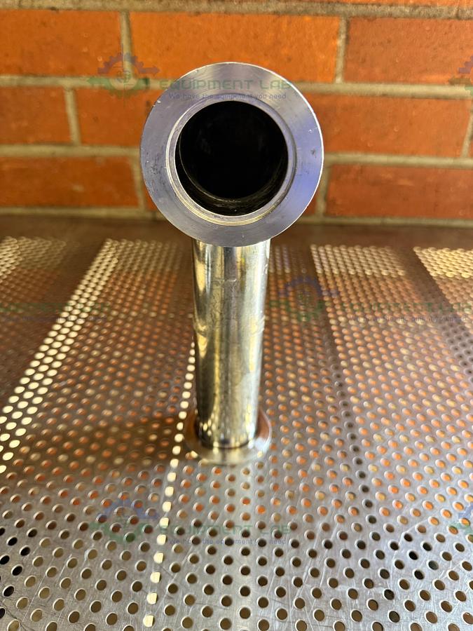 Used Stainless Steel 90 Degree KF 50 Elbow Nipple Vacuum Fitting