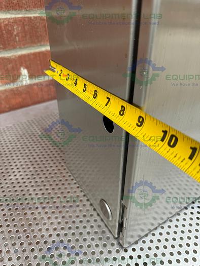 Used Millipore Stainless Steel Industrial Control Panel Enclosure 16" x 20" x 9"