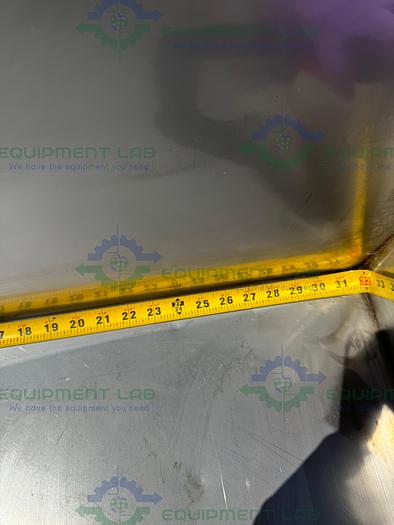 Used Unbranded Stainless Steel Weighing Bucket 32" x 16" x 24", 45 Gallon