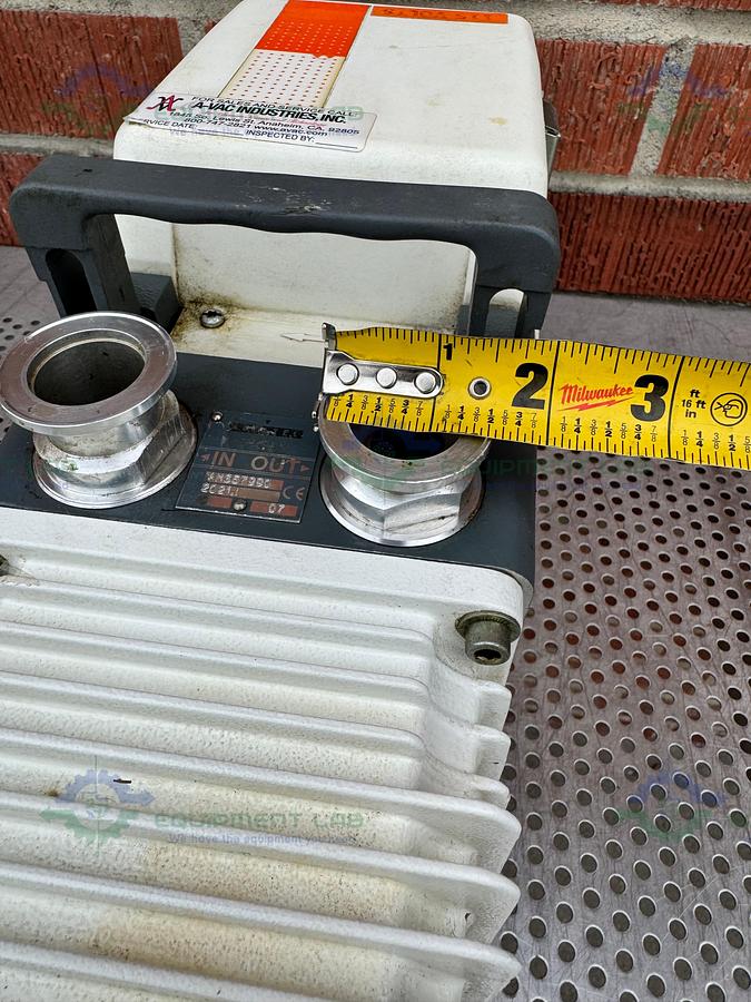 Used Adixen Unknown Model Rotary Vane Vacuum Pump 220/240V