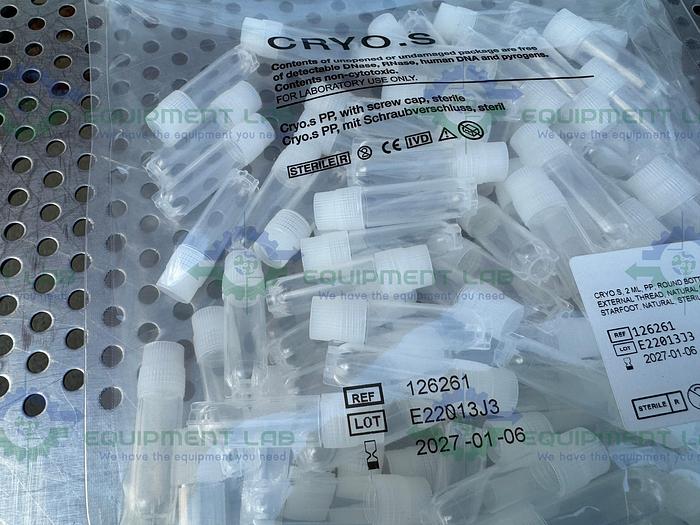 900 Pack -Greiner Bio-One Cryo.s Round Bottom 2 mL Polypropylene Tubes
