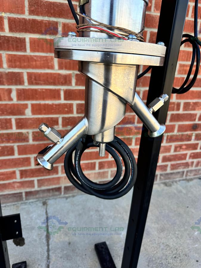 for parts or not working Pope Scientific 4" Wiped Film Evaporator Frame w/ Graham 6017 Motor 1/3 HP