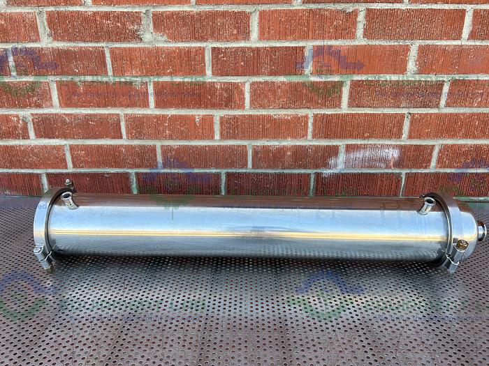 Used Unbranded Stainless Steel Shell and Tube Heat Exchanger 6" x 40"