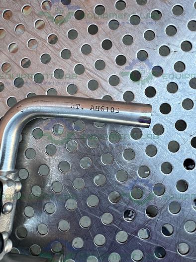 Used ITT Pure Flo 3- Way 316L Diaphragm Valve w/ 3/4" to Elbow Sanitary Fitting