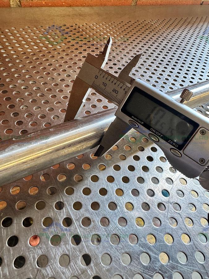 Used 48" Stainless Steel Mixing Shaft 1" Diameter w/ 8" Impeller