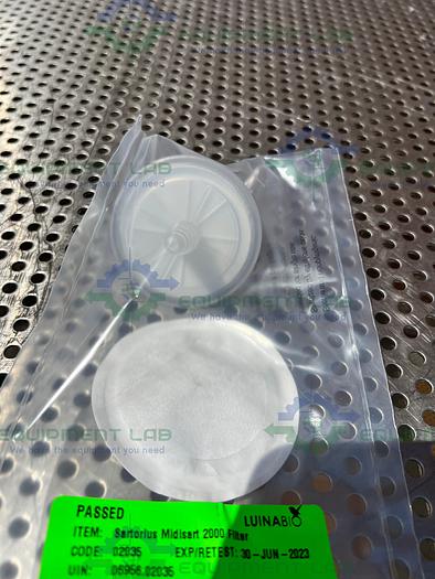 Used Box of 12 - Sartorius Stedim  17805 Midisart 2000 Venting Filter PTFE, PP Housing
