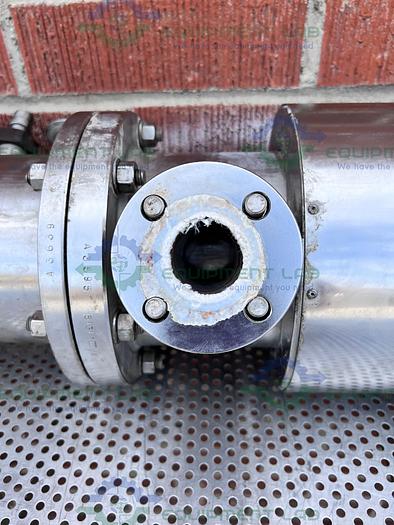 Used Finn-Aqua  Stainless Steel Jacketed Heat Exchanger 9" x 80"
