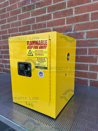 Used Eagle 1903X 4 Gallon Flammable Liquid Storage Cabinet w/ Soft Close Door, Key