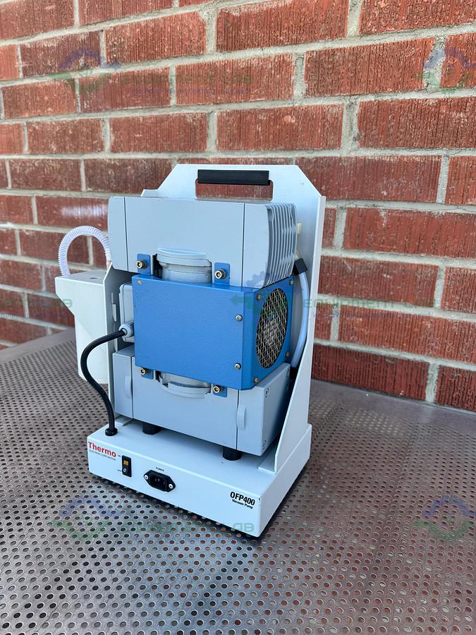 Used Thermo Fisher OFP400-115 Oil Free Vacuum Pump 115V 50/60 Hz, 2 Amp