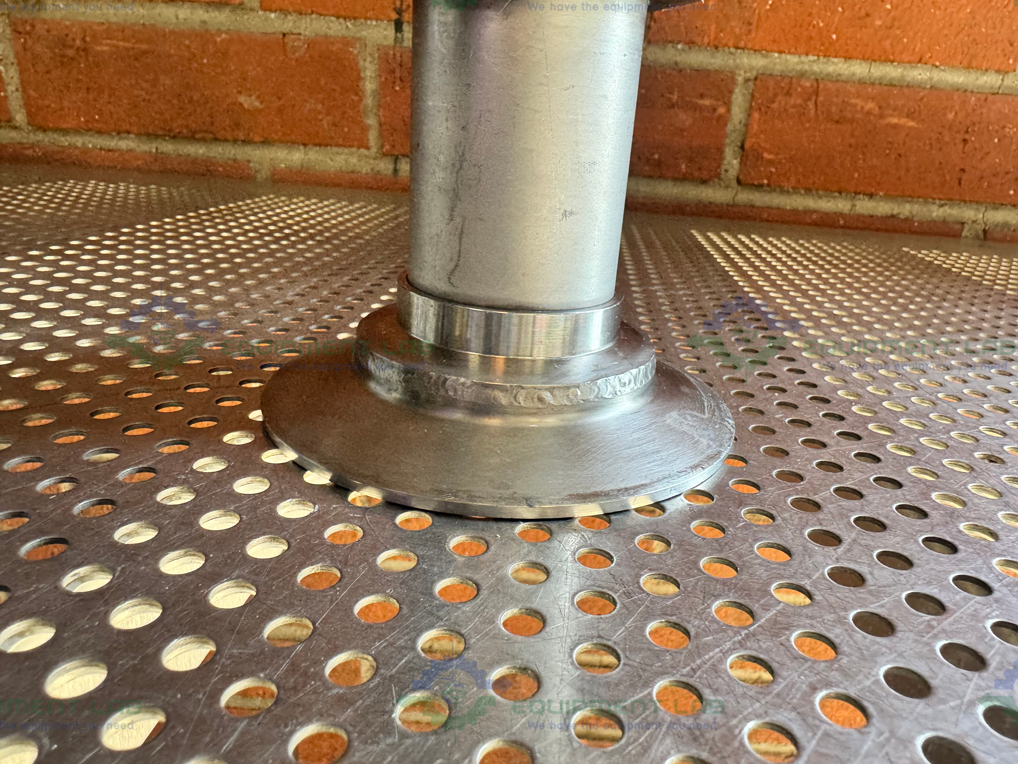 Used Stainless Steel Vacuum Reducer KF 50 to 4" Sanitary Fitting