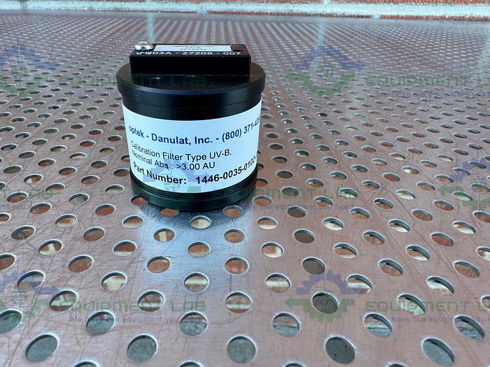 Used Optek / Danulat  1446-0035-0102-03 Calibration Filter UV-B, >3.00 AU