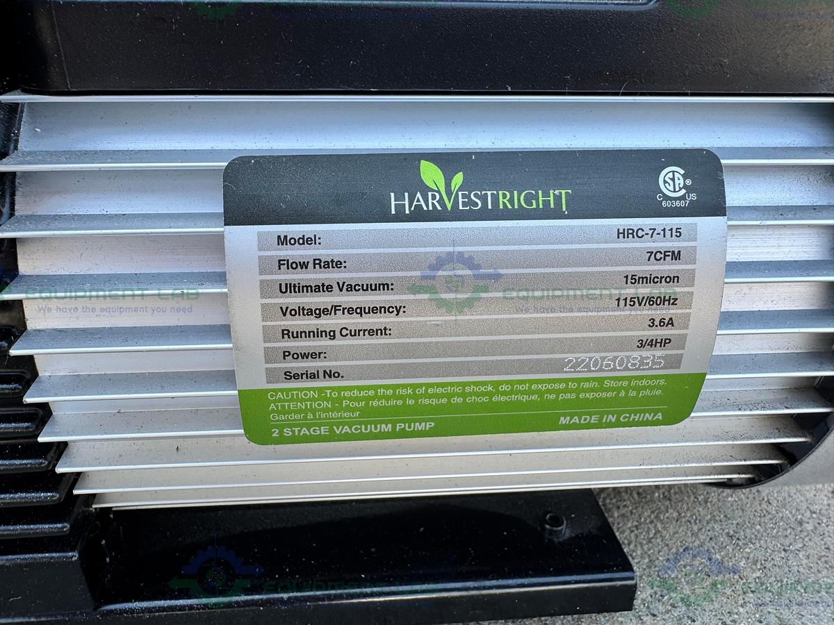 Used Harvest Right HRFDM Benchtop Freeze Dryer / Lyophilizer w/ Pump 3/4 HP