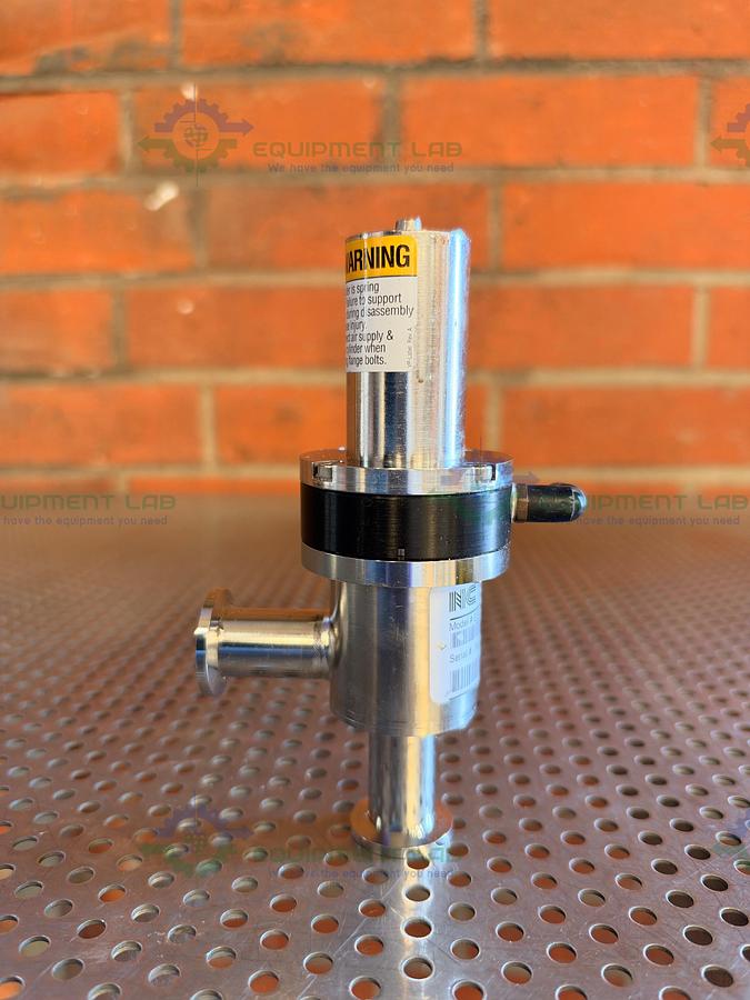 Used Nor-Cal Products ESVP-0752-NW8 Right Angle Valve w/ KF 16/10 Vacuum Fitting