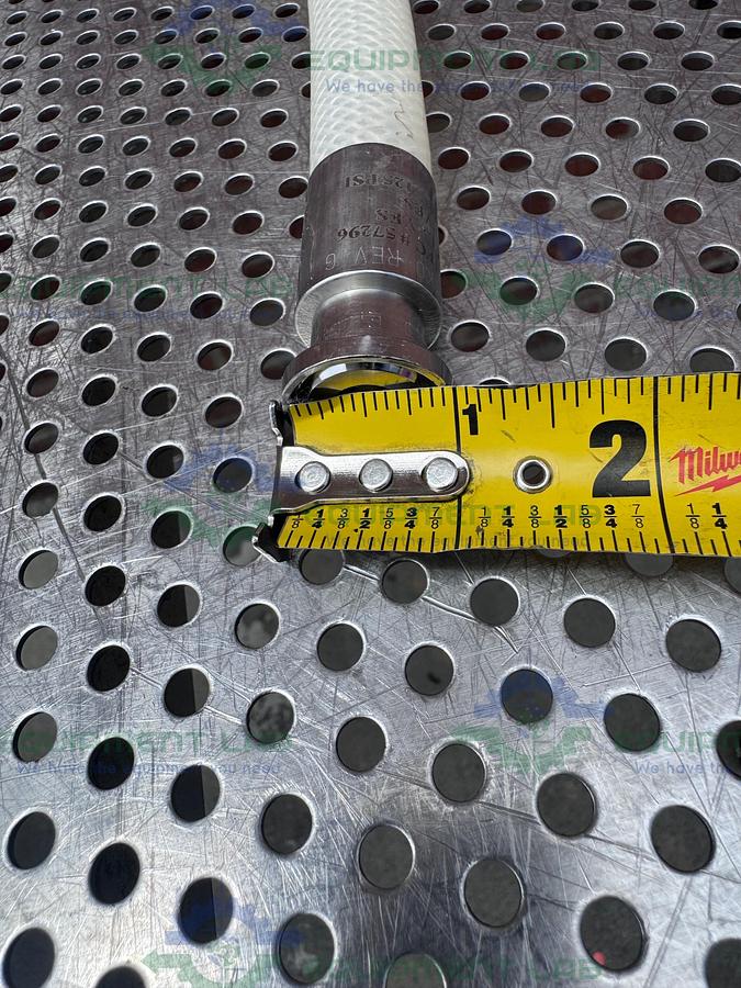 Used Saint Gobain SBP 0500 Pure Fit 18" Hose w/ 1/2" Sanitary Fitting