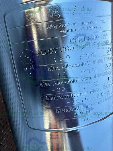 Alloy 9" Stainless Steel Cartridge Filter Housing 150 PSI @ 300 °F