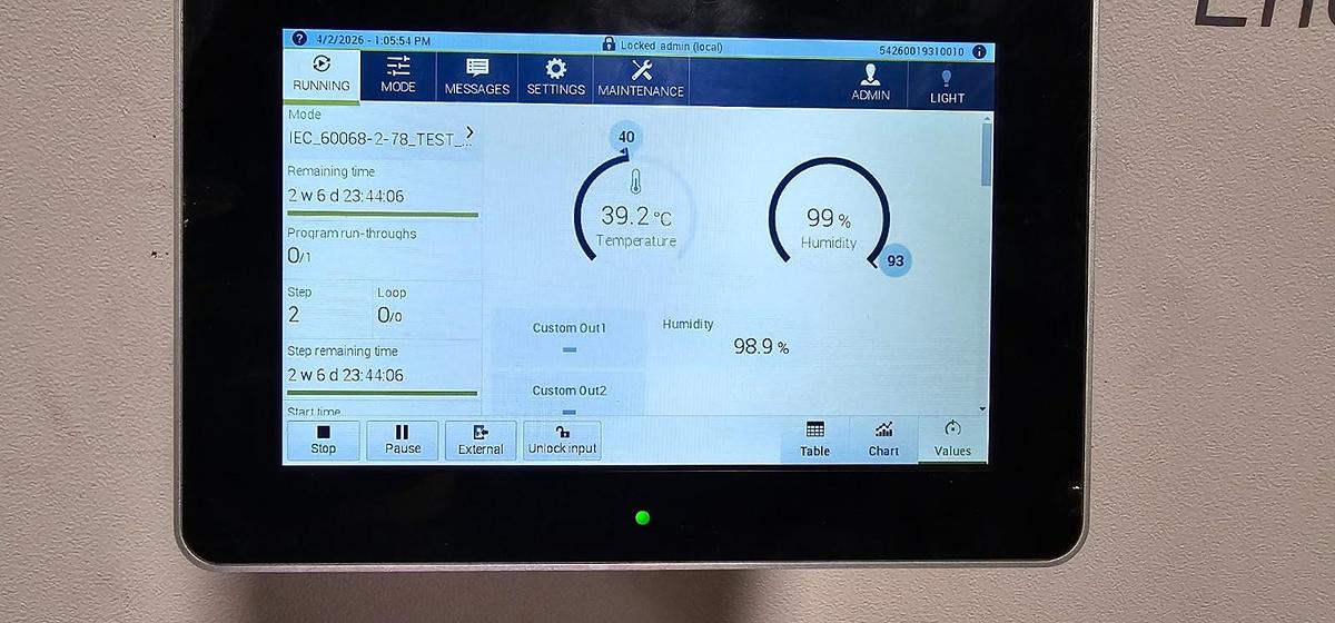 Used Weiss Technik Endurance ENDH1500/70 Environmental Chamber +180C to -70C Humidity
