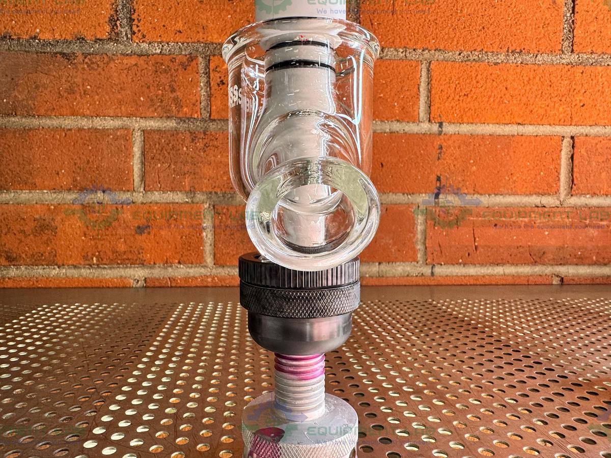 Used Chemglass 656 Zero Dead Space Valve w/ 2.5" OD Fitting