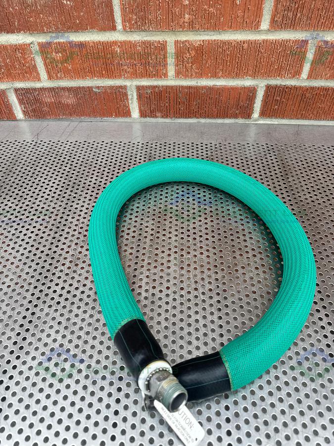 Used Huber Insulated Chiller Hose 48" w/ 1" Threaded Fitting to KF40