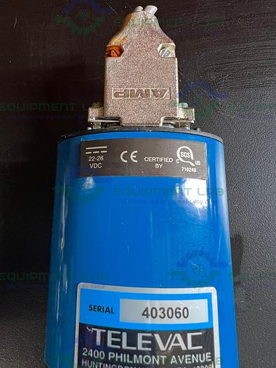 Used Televac MX2A Thermocouple Vacuum Gauge 22 - 26 VDC