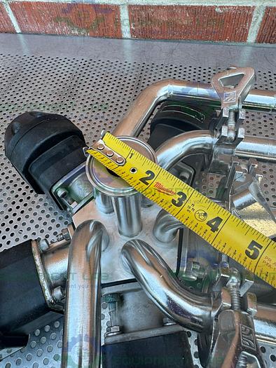 Used 5 ITT Pure Flo Advantage Stainless Steel Diaphragm Valve w/ 1" Sanitary Fitting