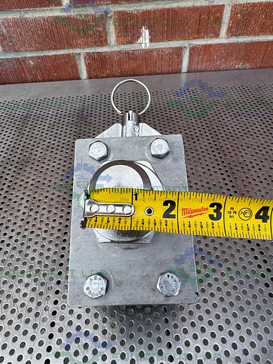 Used Albion Dual Tech 5" Industrial Caster w/ Threaded Fitting, 6" x 4.5" Platform