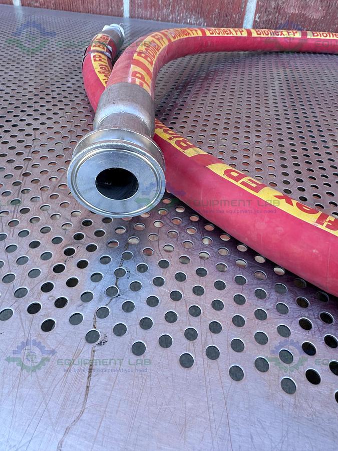 Used BioFlex RC 98" Aflex Hose w/ 1" Sanitary Fitting 1" Sanitary Fitting to NPT