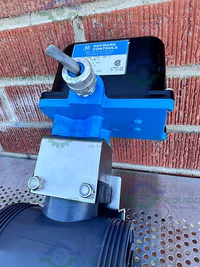 Used Hayward Controls  EVR6 D Solenoid Valve 115 V w/ Hayward 3" True Union Ball Valve