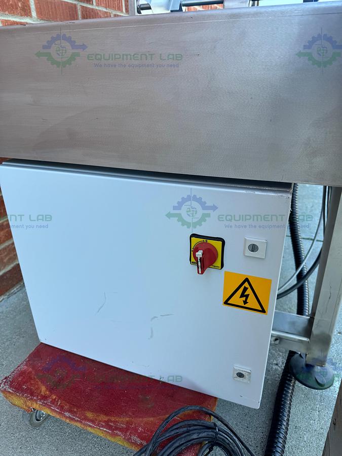 Used Redemac Stainless Steel Dual Conveyor Packaging Machine w/ Optel PharmaProof