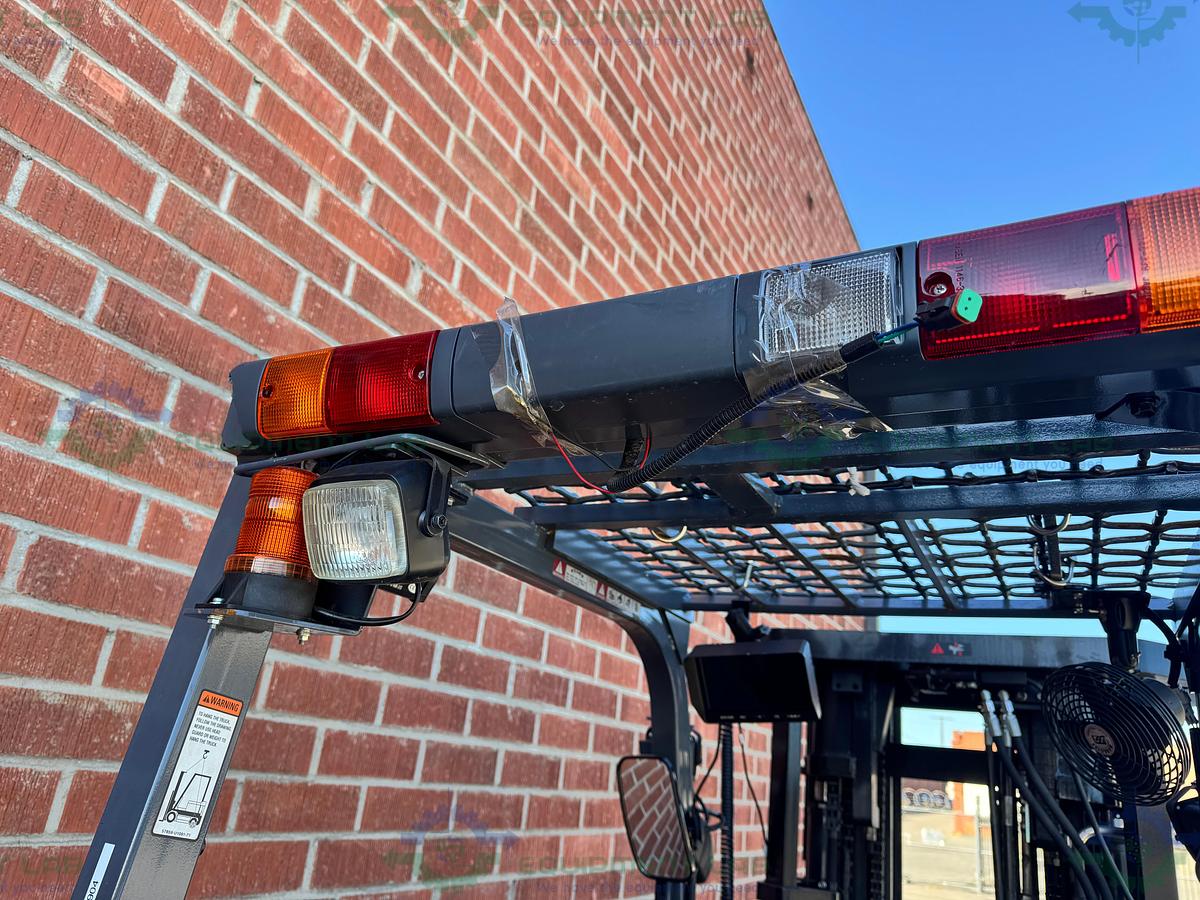 Used Toyota 8FBCU25 Electric Forklift 5000 lbs Capacity 4 Stage Mast w/ Charger