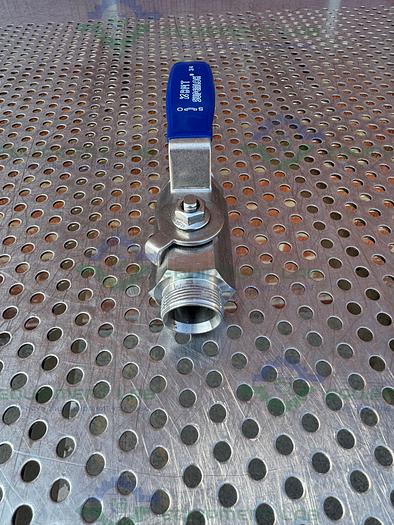 Used Superlok SBV210-S12-PE-BH Stainless Steel Ball Valve 1000 PSI w/ 3/4" Fitting